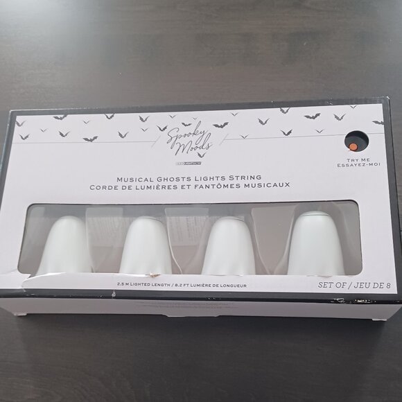 Halloween Musical Ghosts Light String 8.2" Ghostbusters Song - Picture 1 of 4